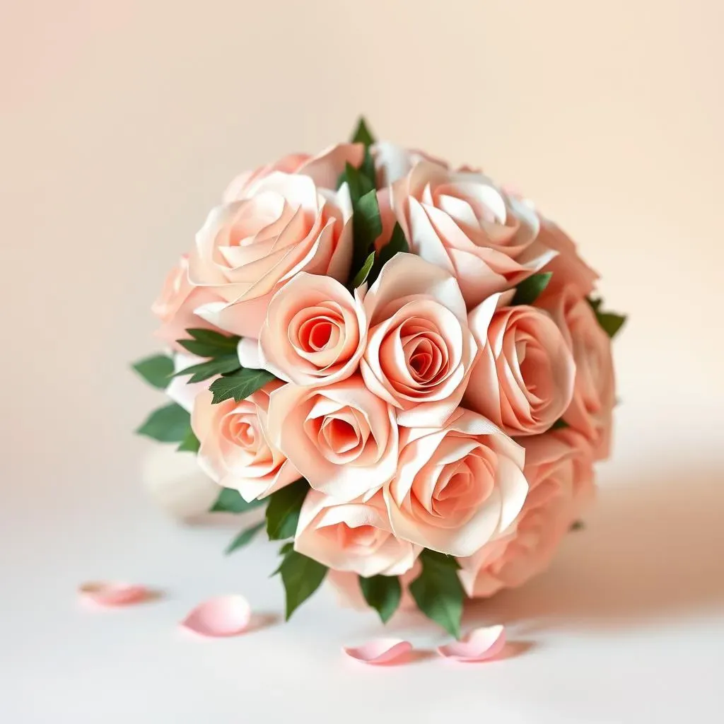 Assembling Your Paper Rose Wedding Bouquet: StepbyStep
