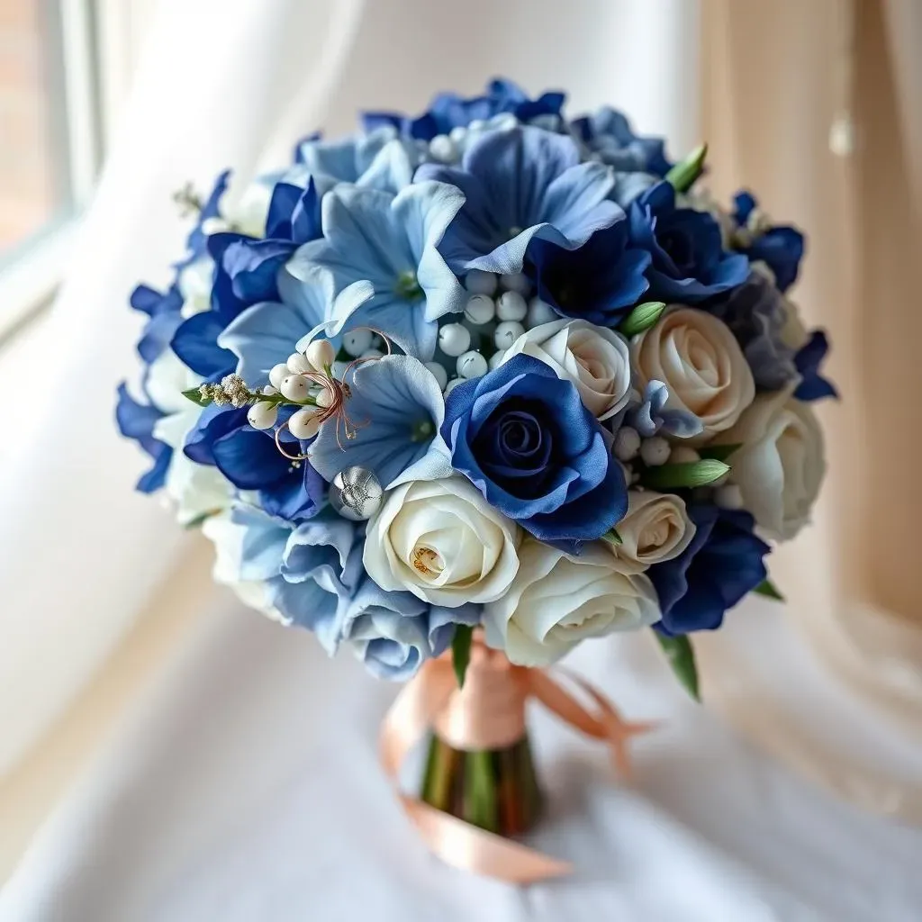 Choosing the Perfect Navy Blue and Rose Gold Wedding Bouquet