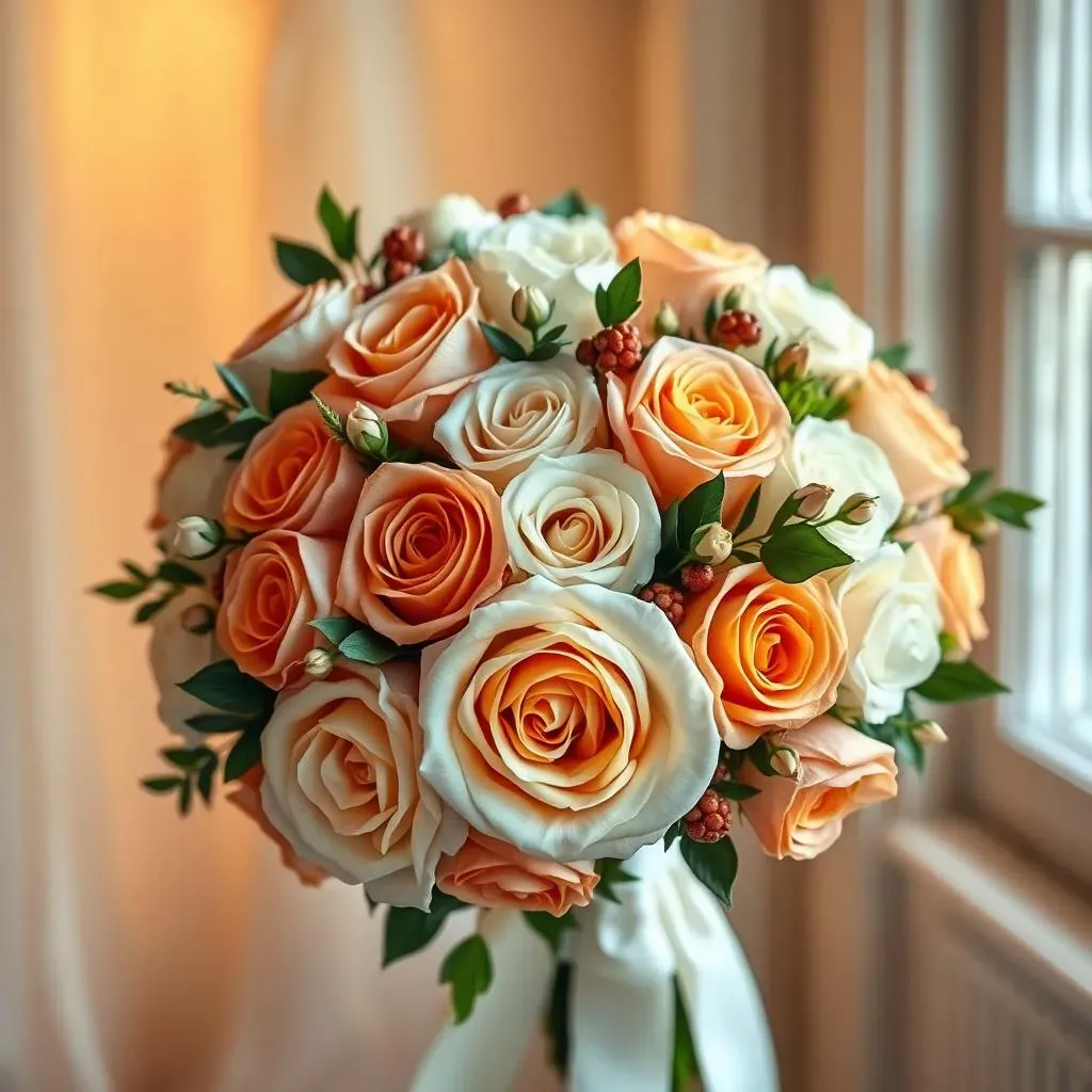 Designing Your Dream Peach and White Rose Wedding Bouquet: Tips and Inspiration