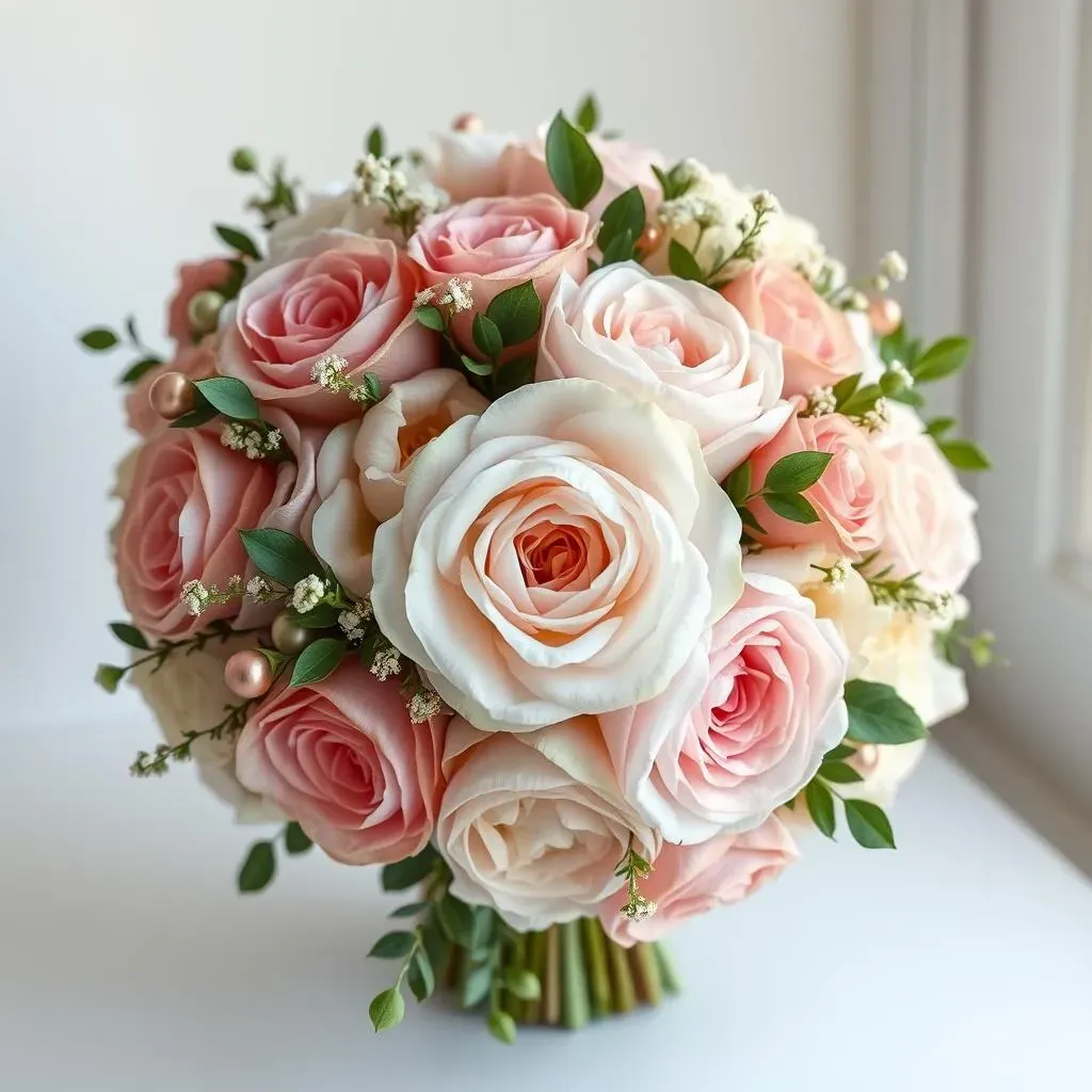 DIY Rose Gold Wedding Bouquet Ideas