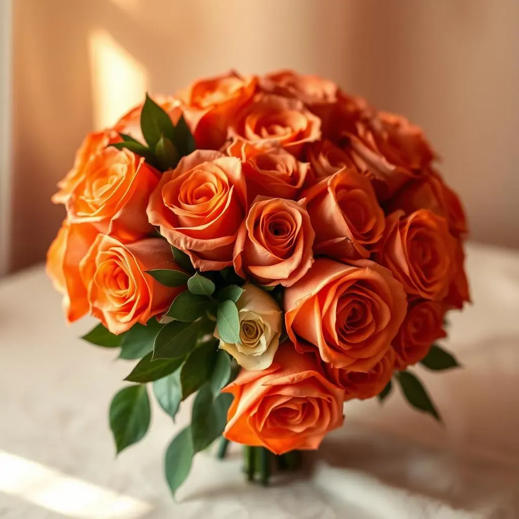 Ultimate Orange Rose Wedding Bouquet Ideas