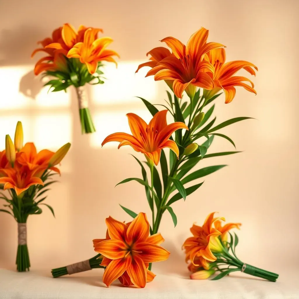 Absolute Guide: Orange Tiger Lily Wedding Bouquets Ideas