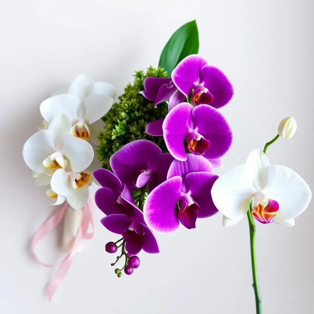 Orchid Hand Bouquet Styles for Your Wedding