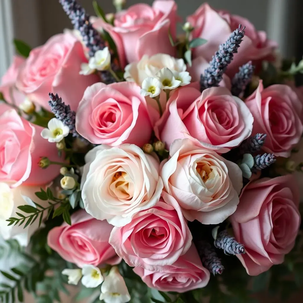 Pairing Pink Garden Roses with Other Flowers and Greenery