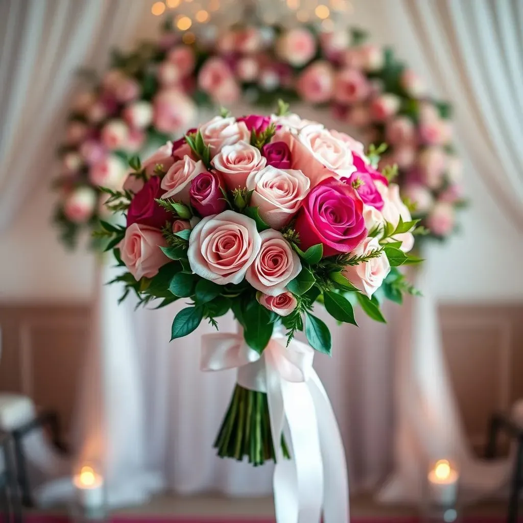 Stunning Pink Rose Wedding Bouquet Ideas For Your Big Day