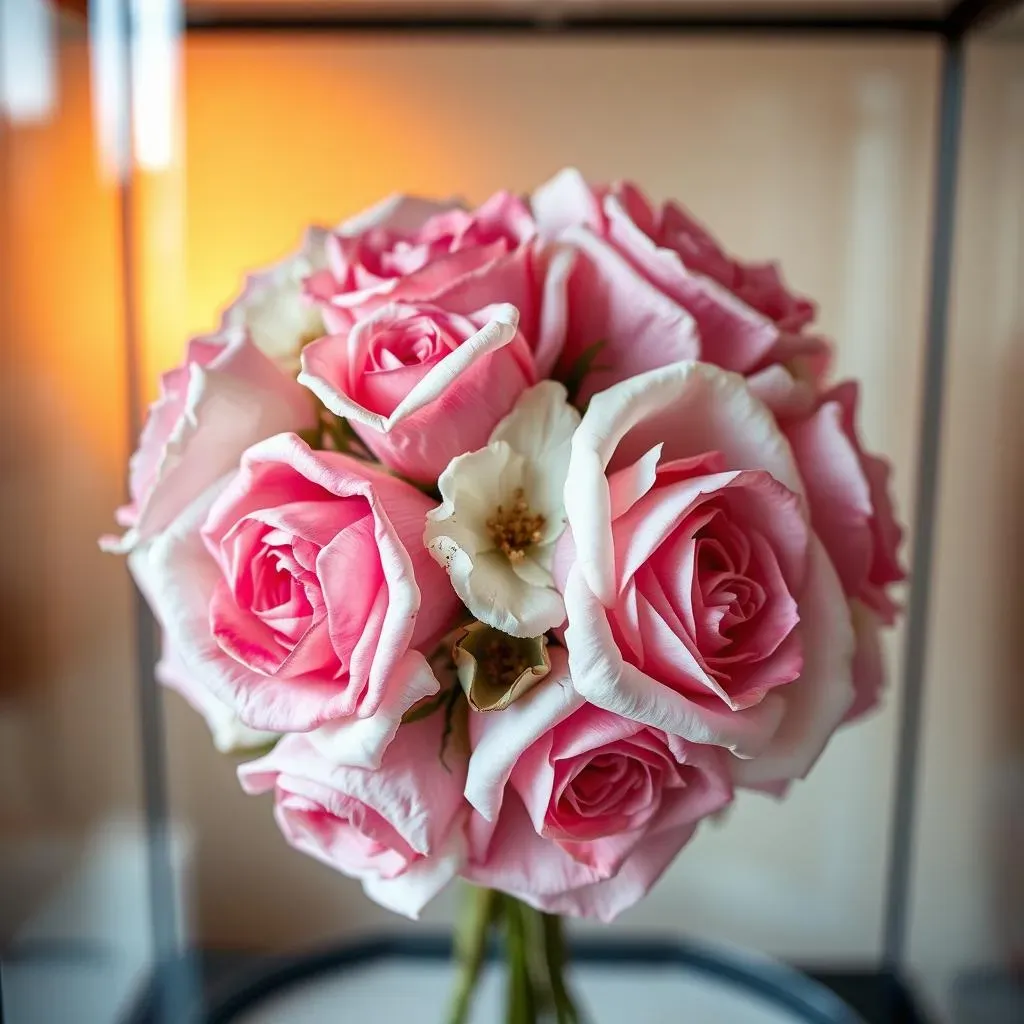Preserving Your Beautiful Pink and White Rose Wedding Bouquet