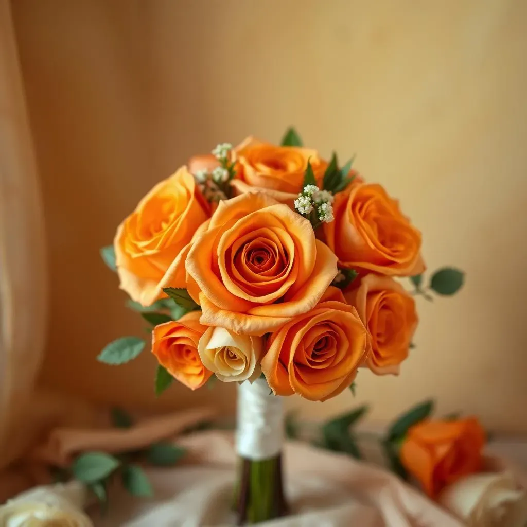 Styling Your Orange Rose Wedding Bouquet: Color Palettes and Arrangements