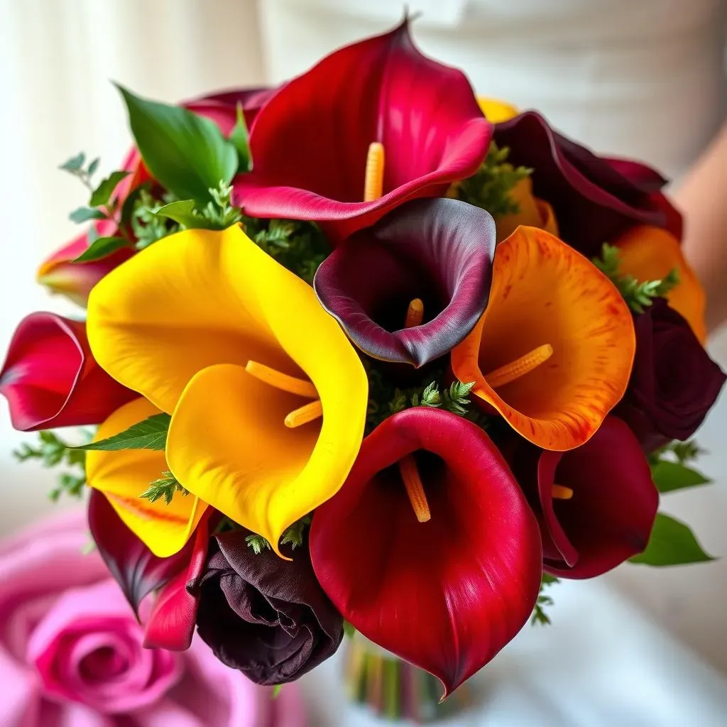 Unique Color Palettes and StatementMaking Calla Lily Wedding Bouquets